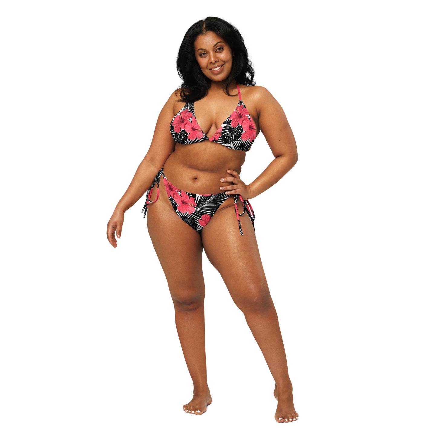 Hibiscus string bikini