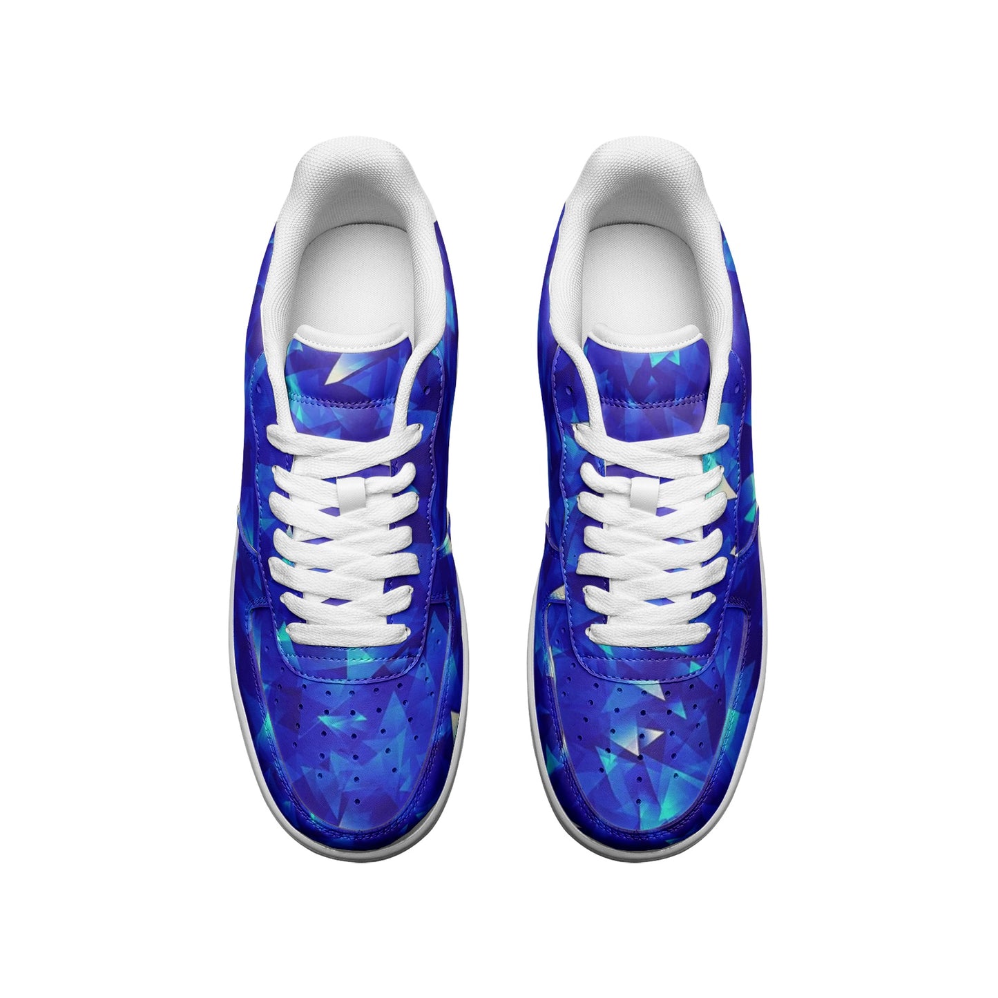 Crystal Blue Unisex Low Top Sneakers