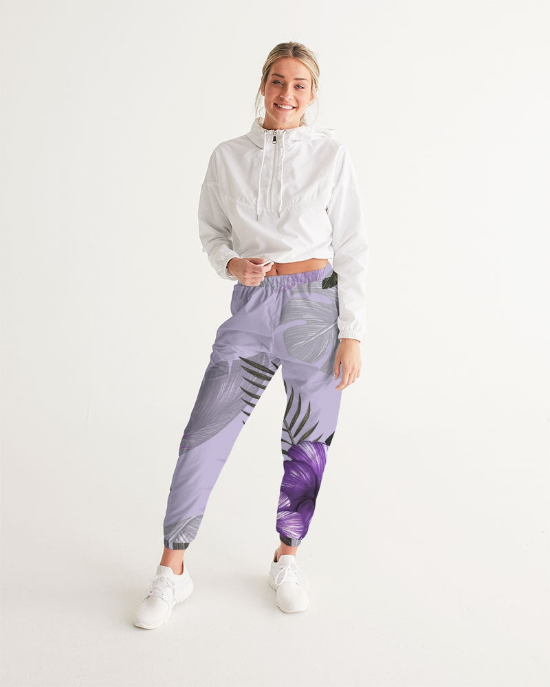 Purple Flower Women's Track Pants