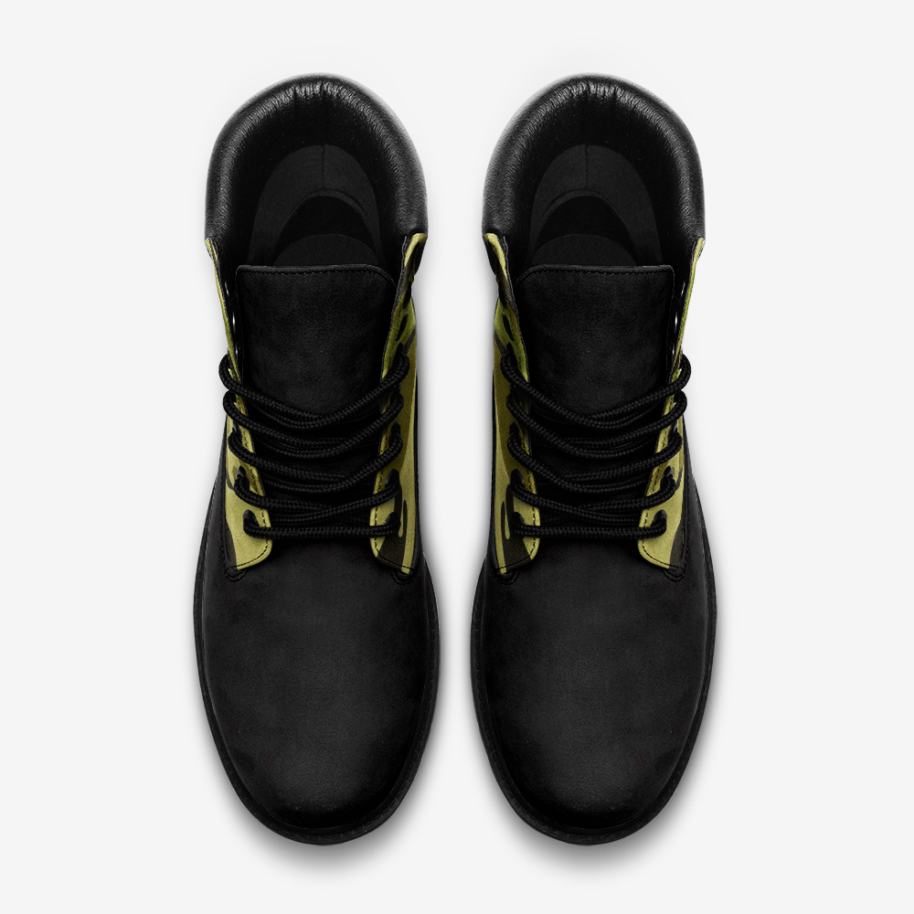 Camo 3 (green) Casual Leather Lightweight boots