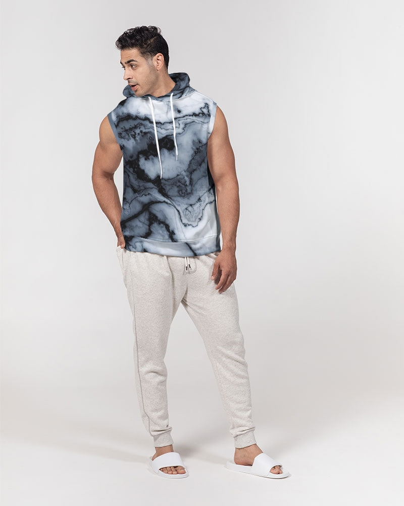 Marble Men's Premium Heavyweight Sleeveless Hoodie