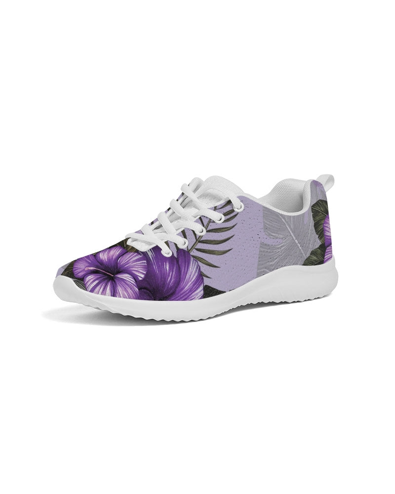 Purple Flower Women's Athletic Shoe