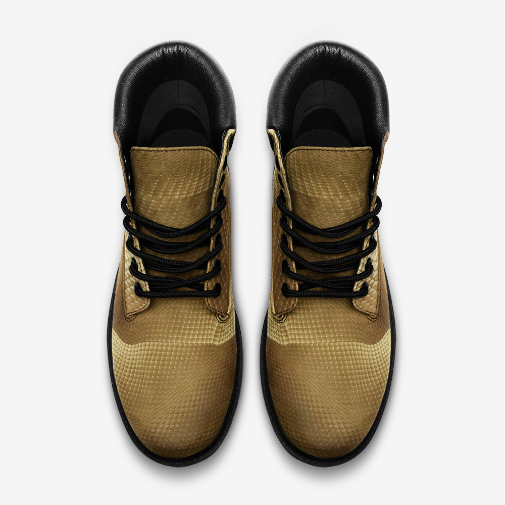 Gold block Casual Leather Lightweight boots