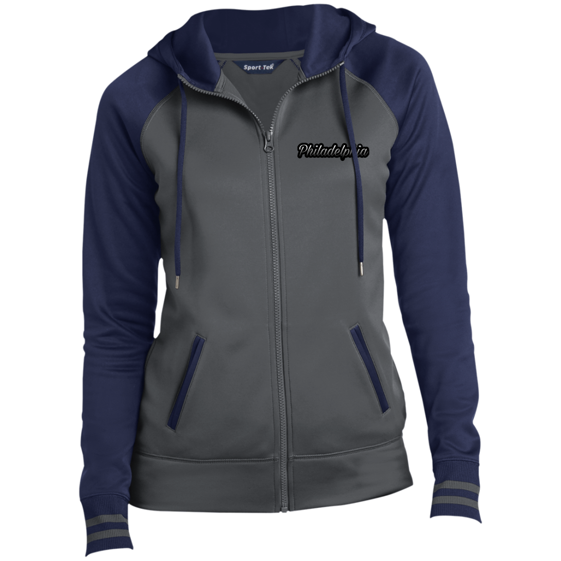 Ombre Philadelphia Ladies' Full-Zip Hooded Jacket