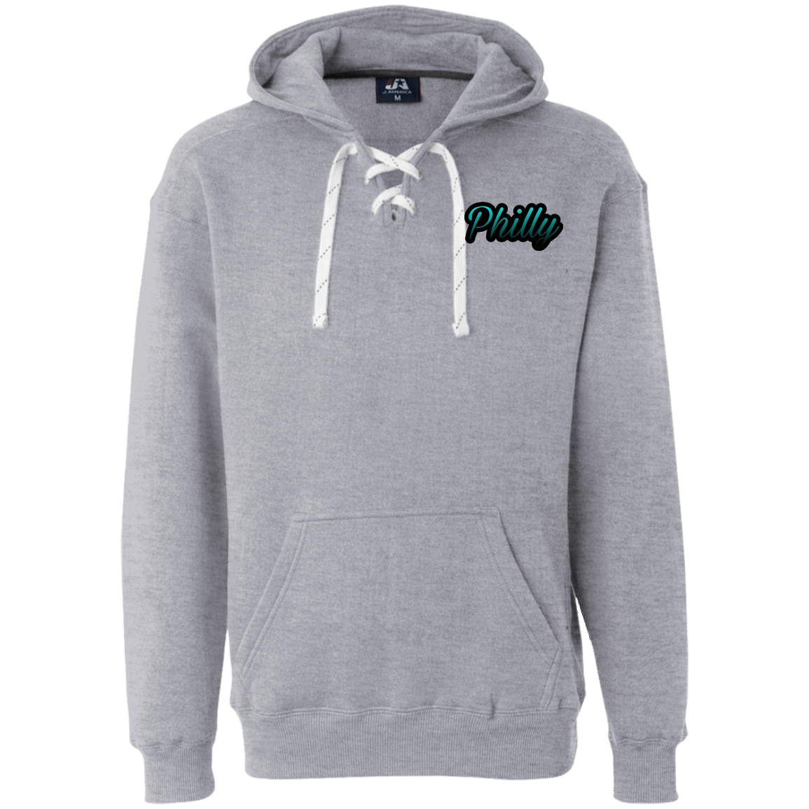 Teal Men's Heavyweight Sport Lace Hoodie