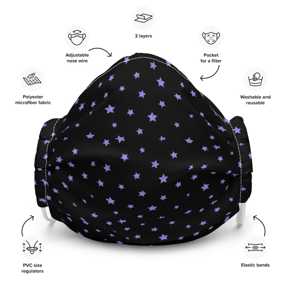 Purple Stars Mask