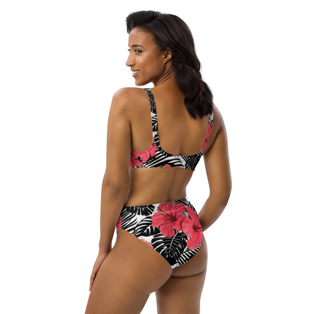 Hibiscus high-waisted bikini