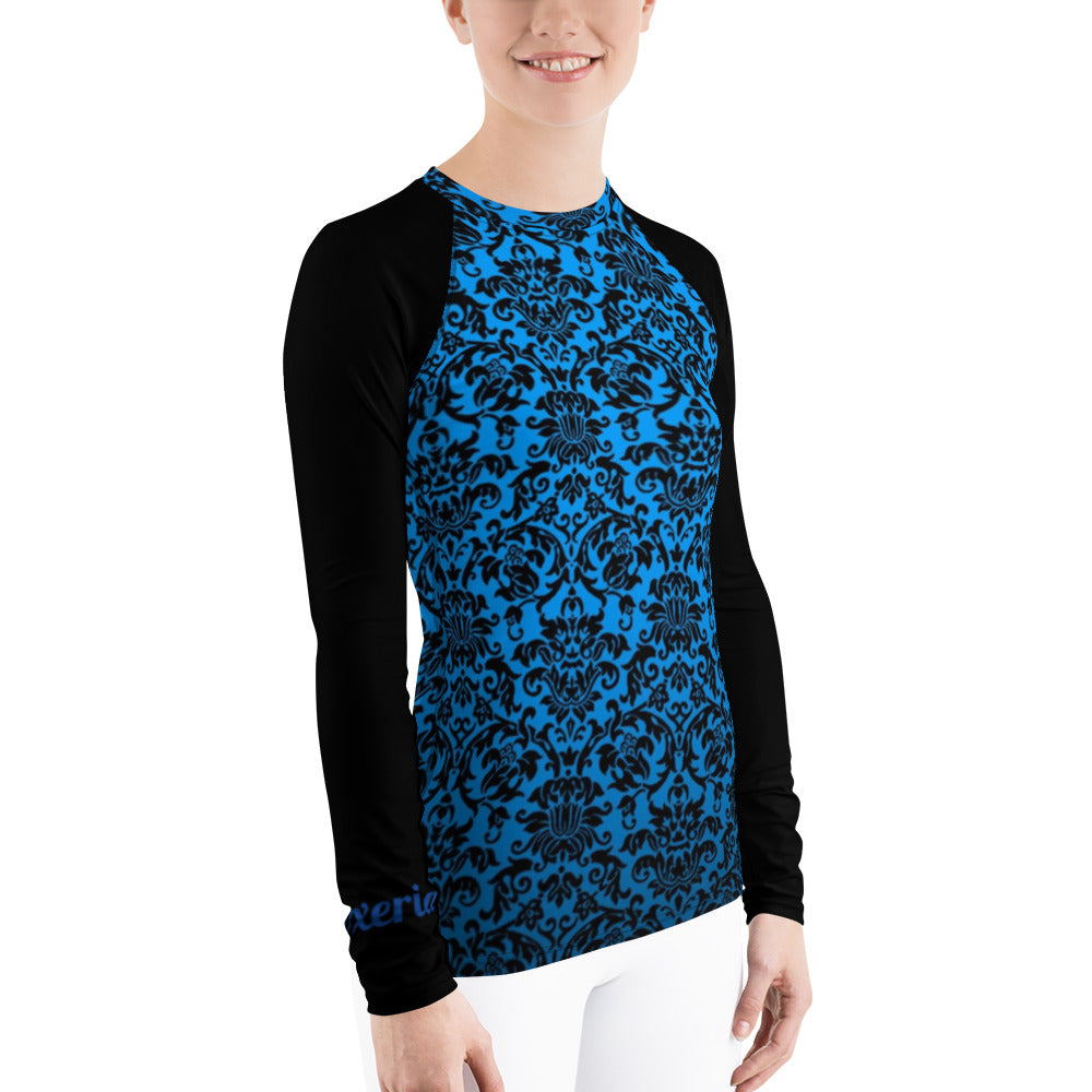 Chandelier Blue Women's Long Sleeve Dry Fit