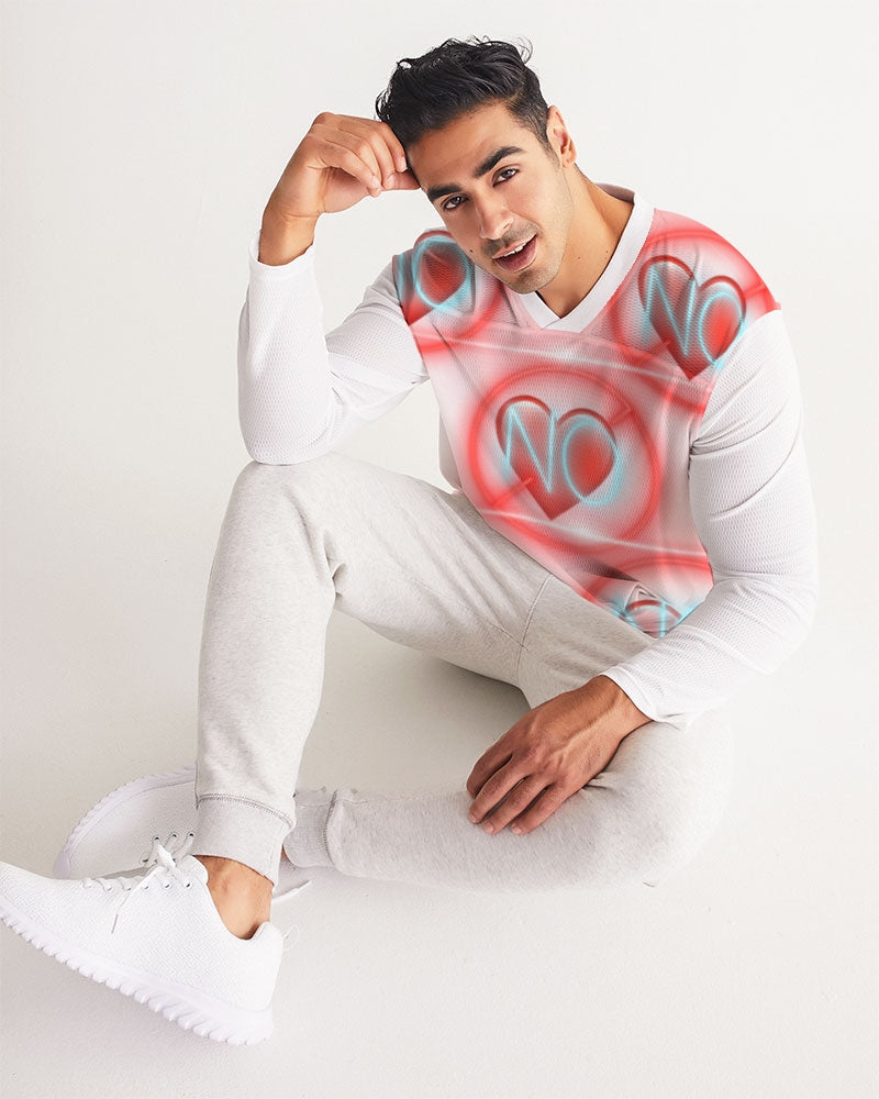 No love 2 Men's Long Sleeve Sports Jersey