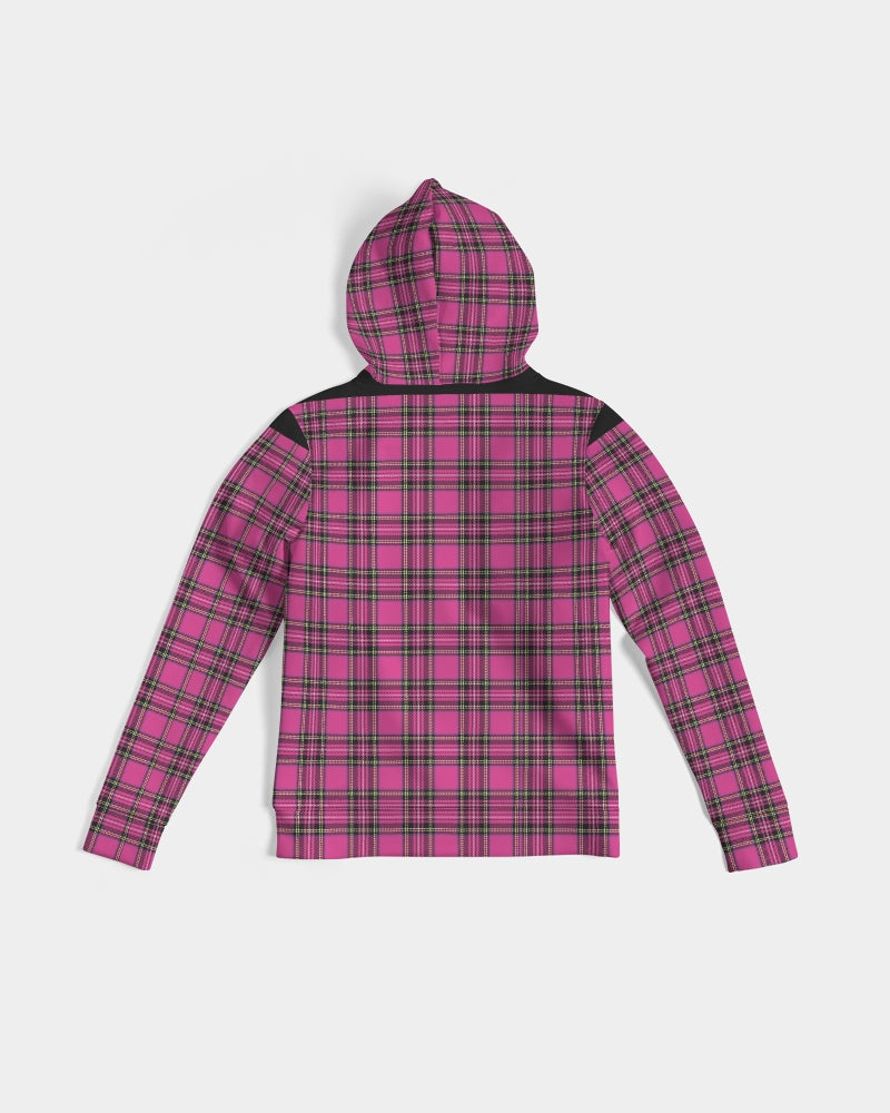 Pink Plaid Women's Hoodie