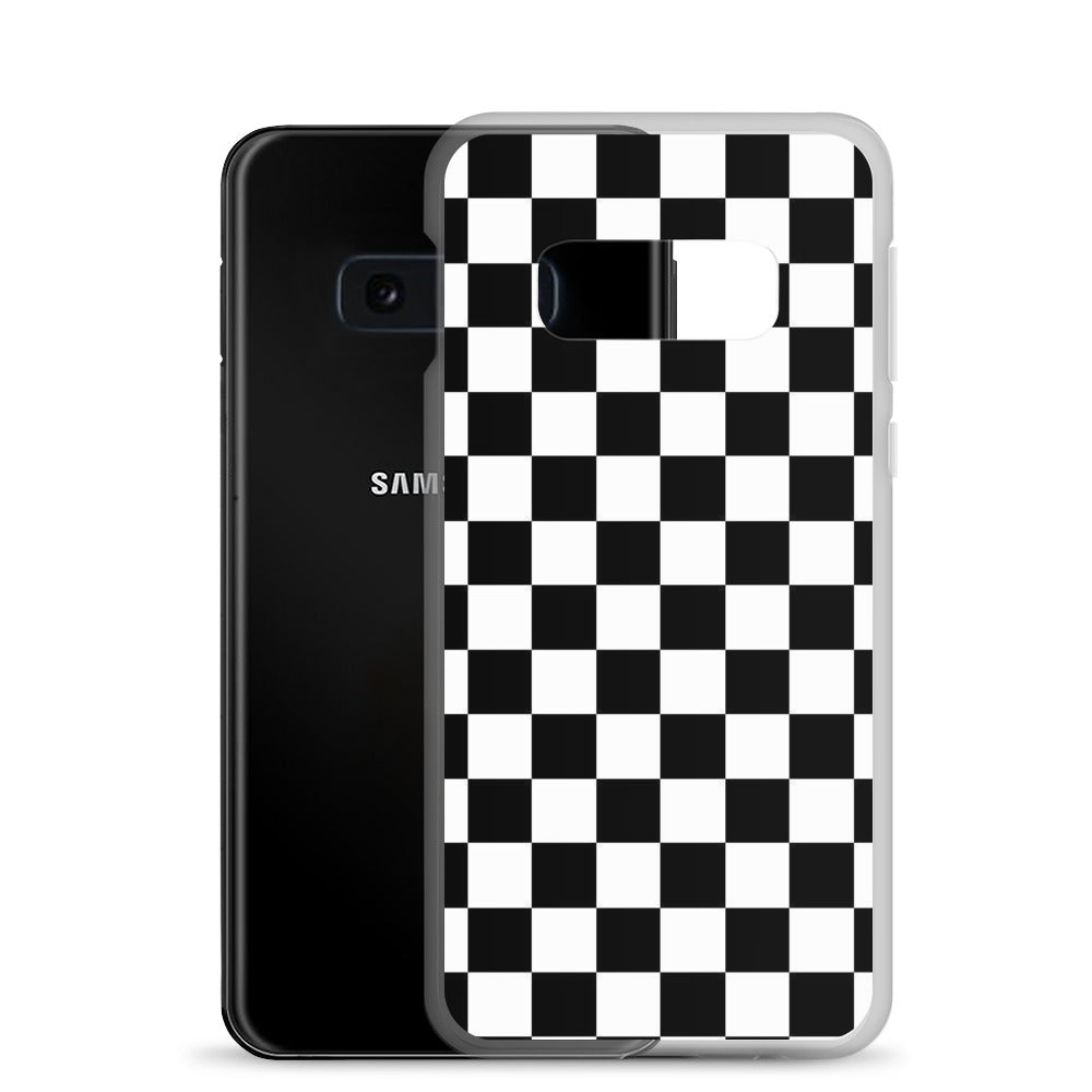 Checkered Black Samsung Case
