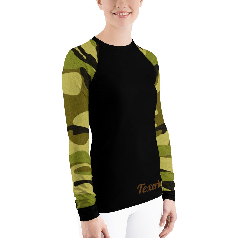 Camo 2 (green) Women's Long Sleeve Dry Fit