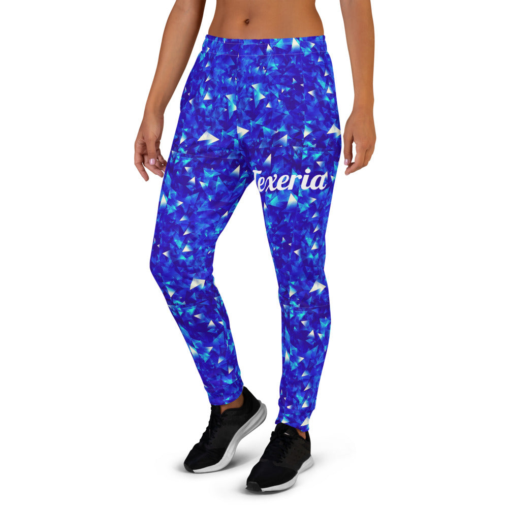 Crystal Blue Women's Joggers (name on the Thigh)
