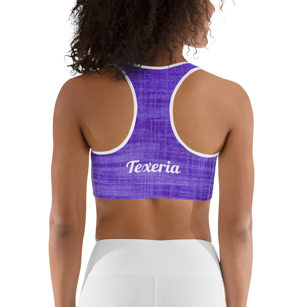 Violet Sports bra (white)