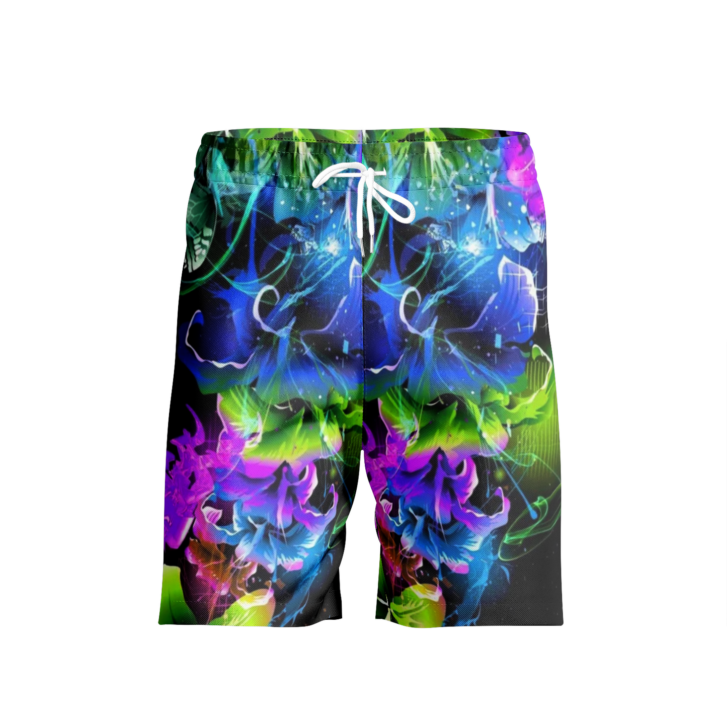 Neon Floral Beach Shorts