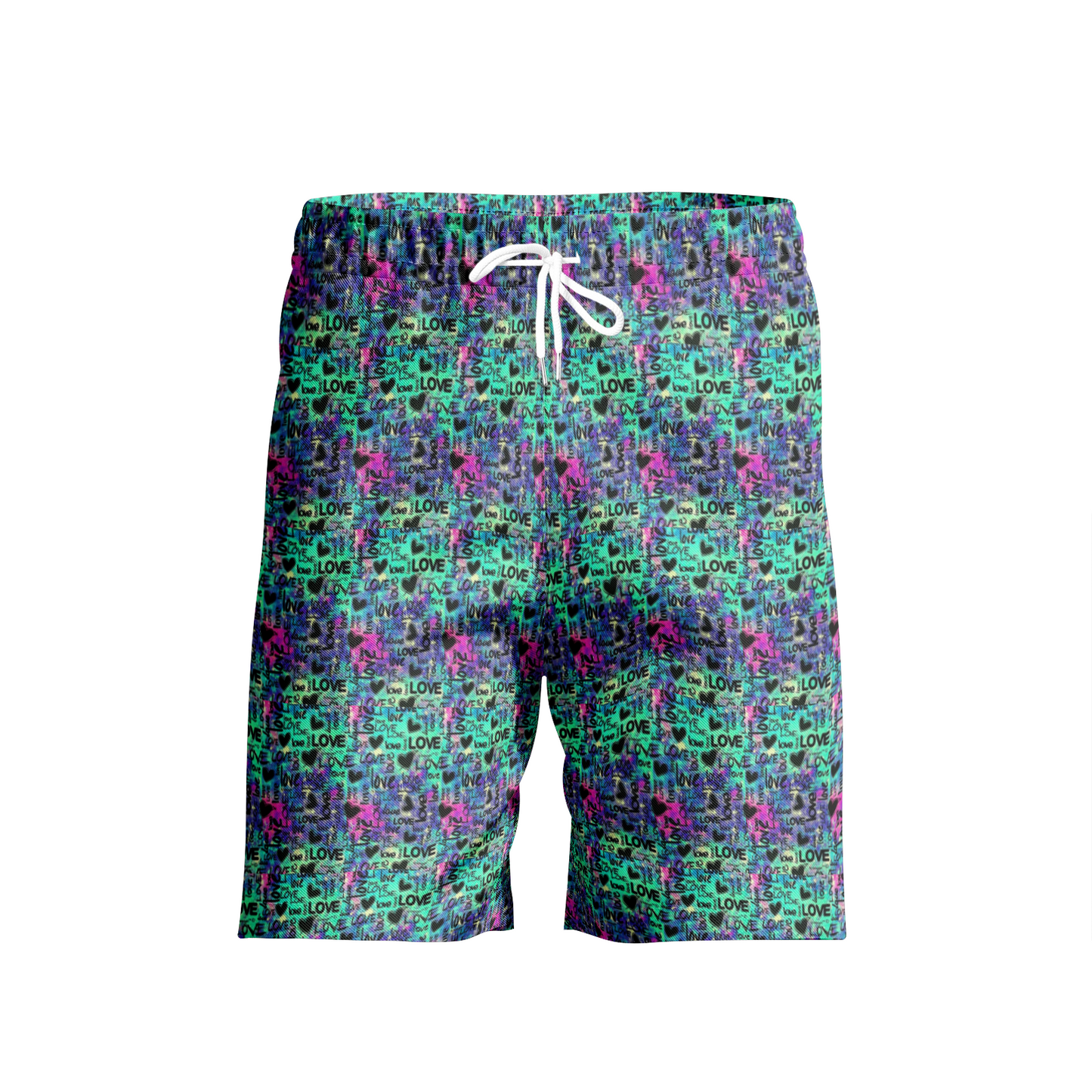 Graffiti Love Beach Shorts