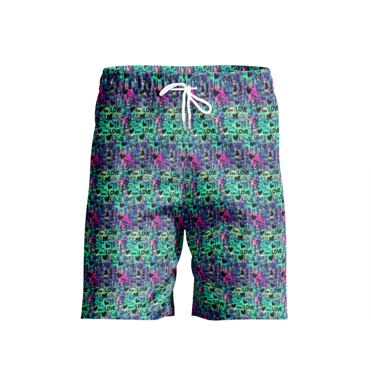 Graffiti Love Beach Shorts