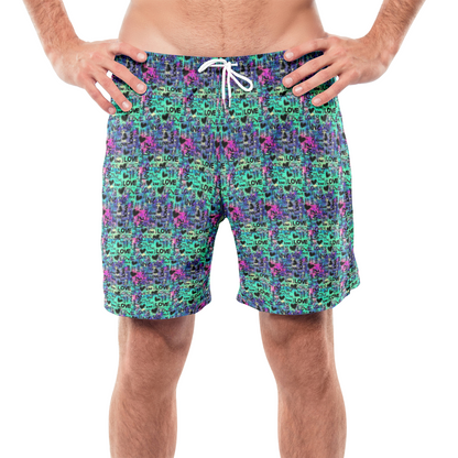 Graffiti Love Beach Shorts