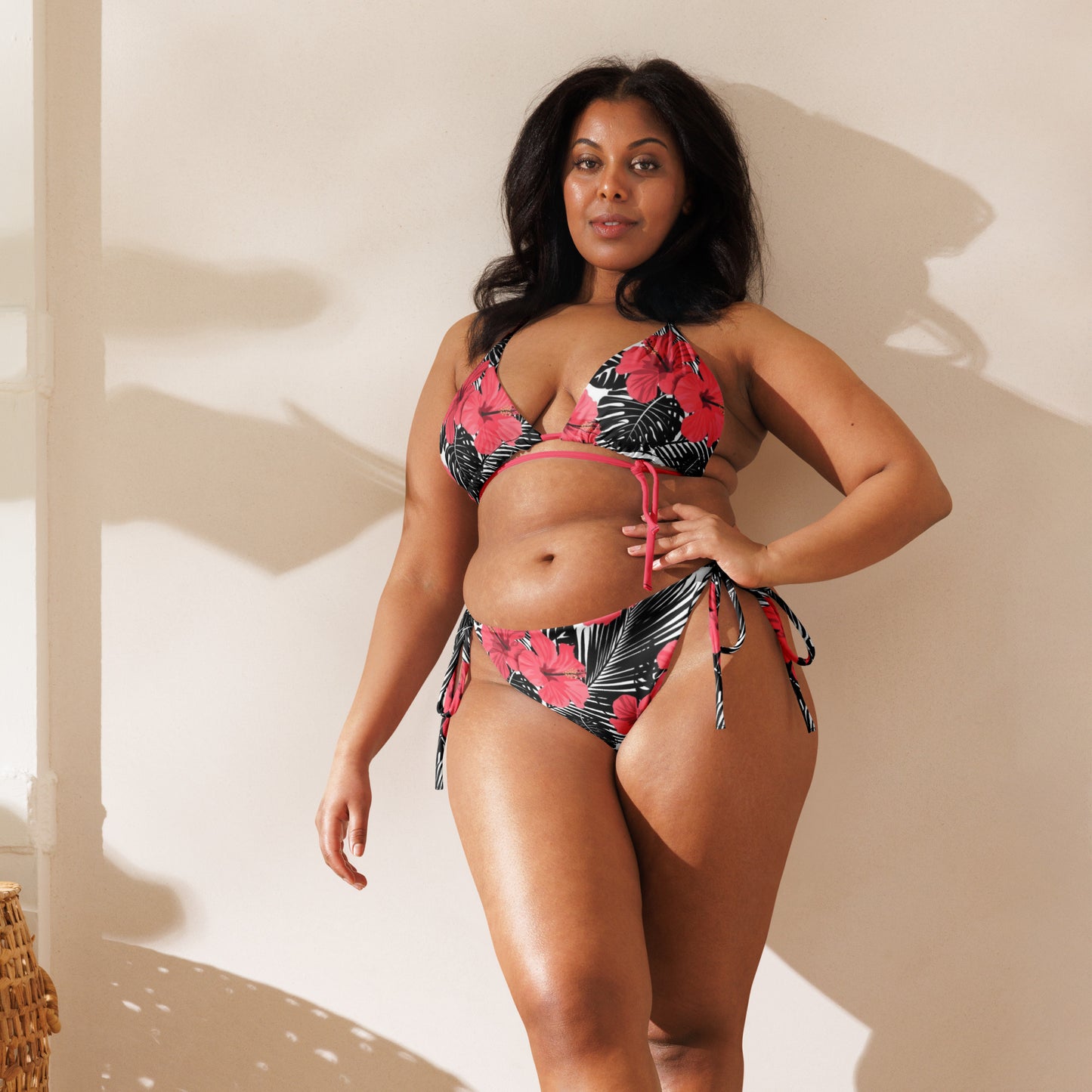 Hibiscus string bikini
