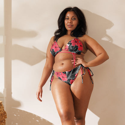 Hibiscus string bikini