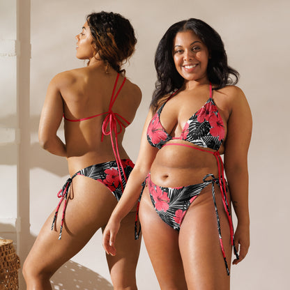 Hibiscus string bikini