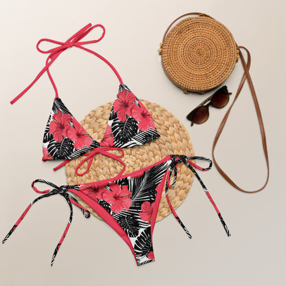 Hibiscus string bikini