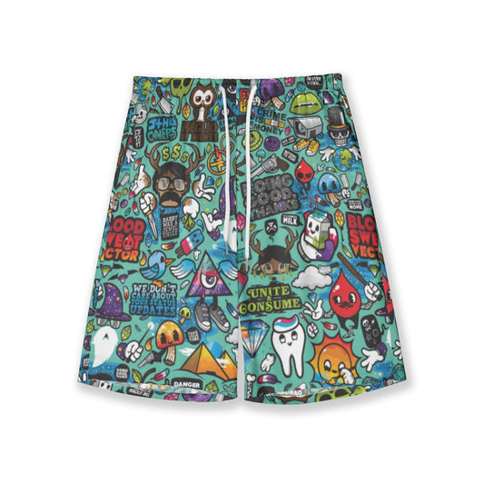 Cartoon Massacre Swim Shorts