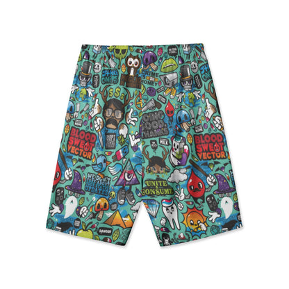 Cartoon Massacre Swim Shorts