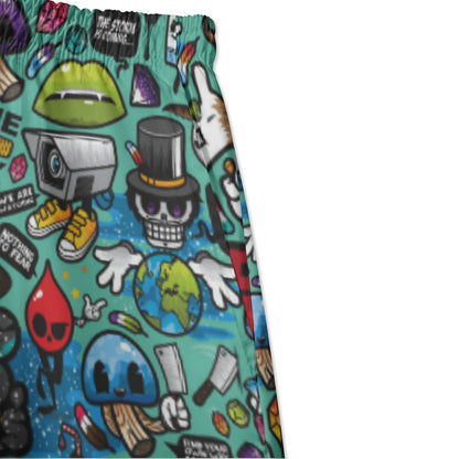 Cartoon Massacre Swim Shorts