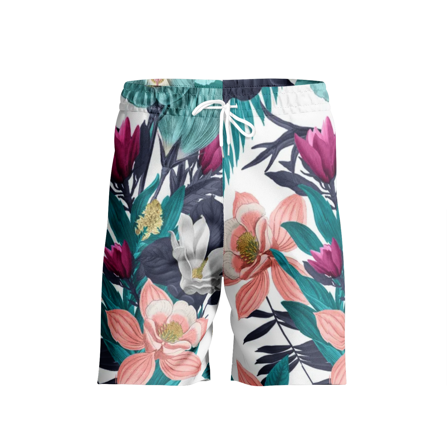 Warm Floral Beach Shorts