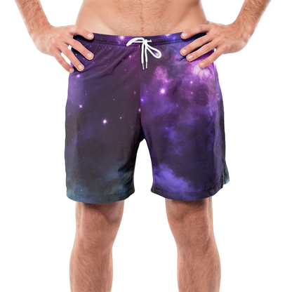 Purple Nights Beach Shorts