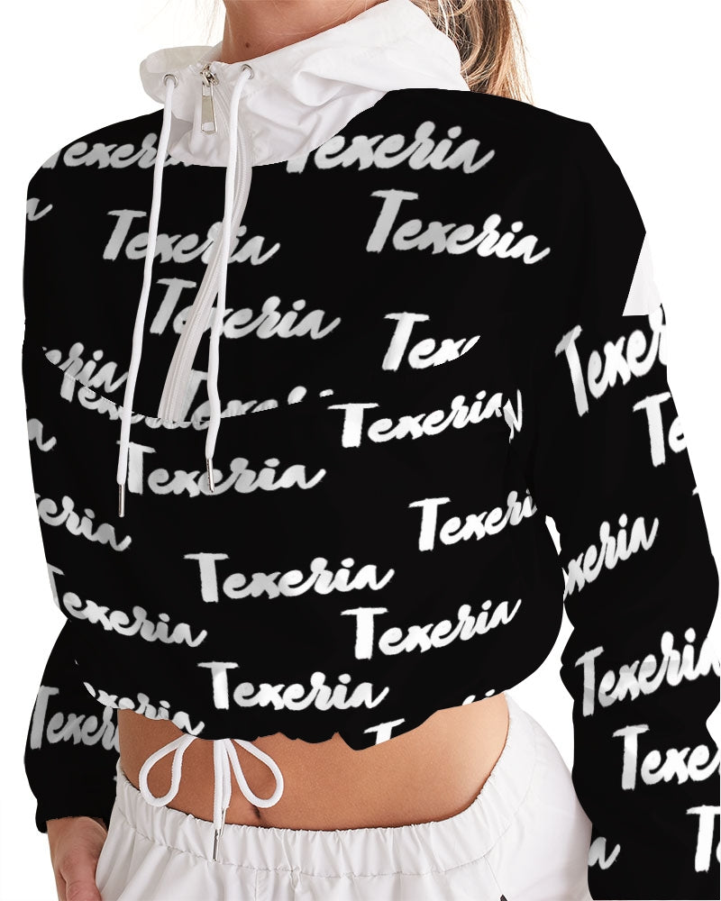 Texeria Monogram Women's Cropped Windbreaker