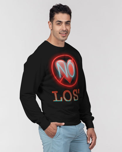 No Love- Men's Classic French Terry Crewneck Pullover