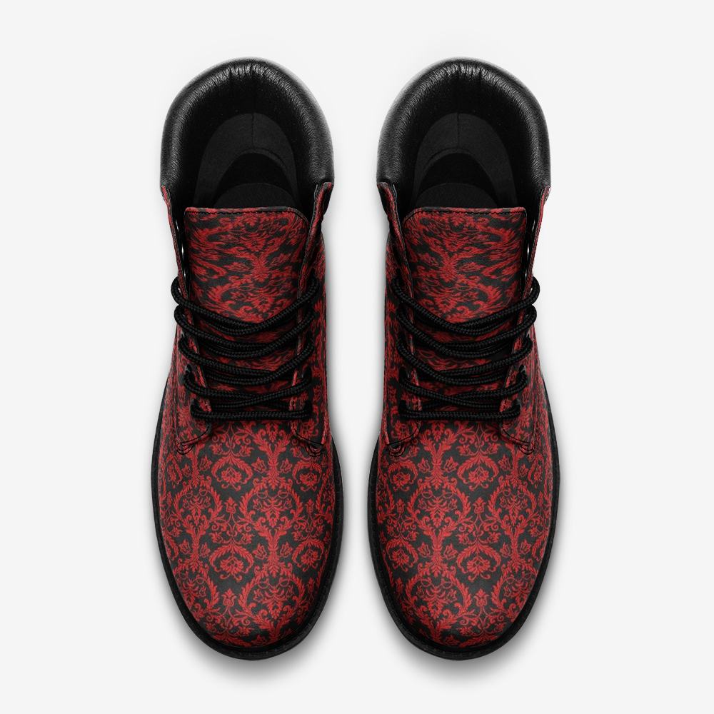 Chandelier Red Casual Leather Lightweight boots