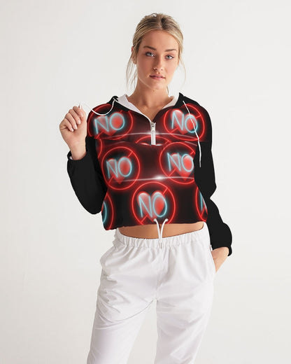 No love 3 Women's Cropped Windbreaker