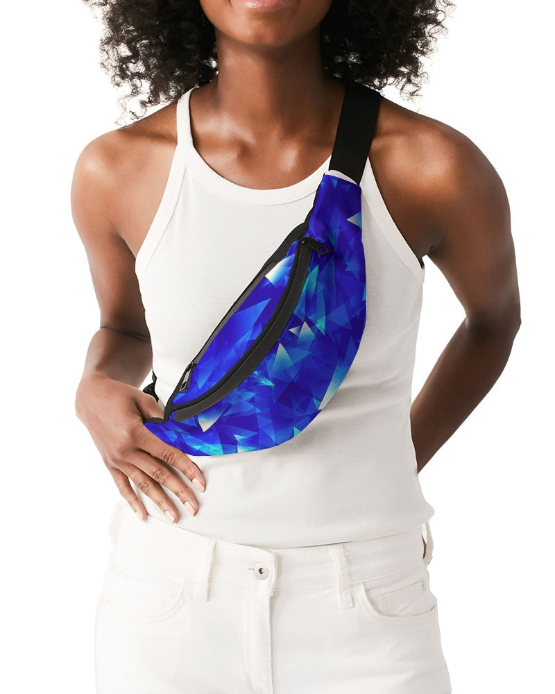 Crystal Blue Crossbody Sling Bag