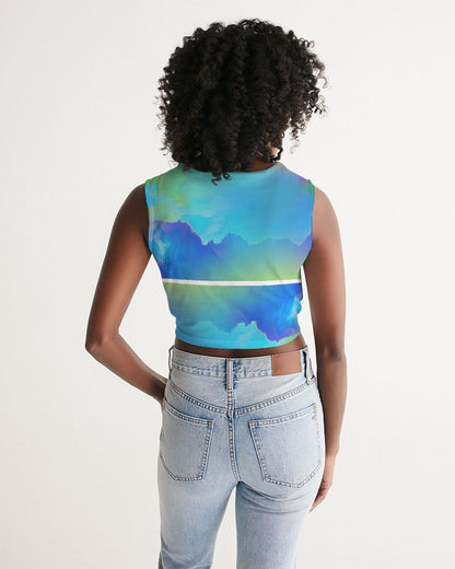 Color clouds Women's Twist-Front Tank