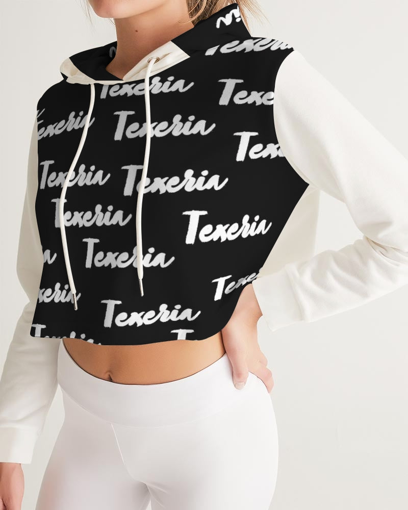 Texeria Monogram Women's Cropped Hoodie