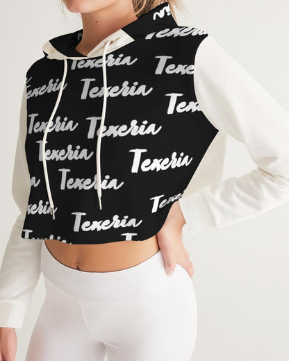 Texeria Monogram Women's Cropped Hoodie