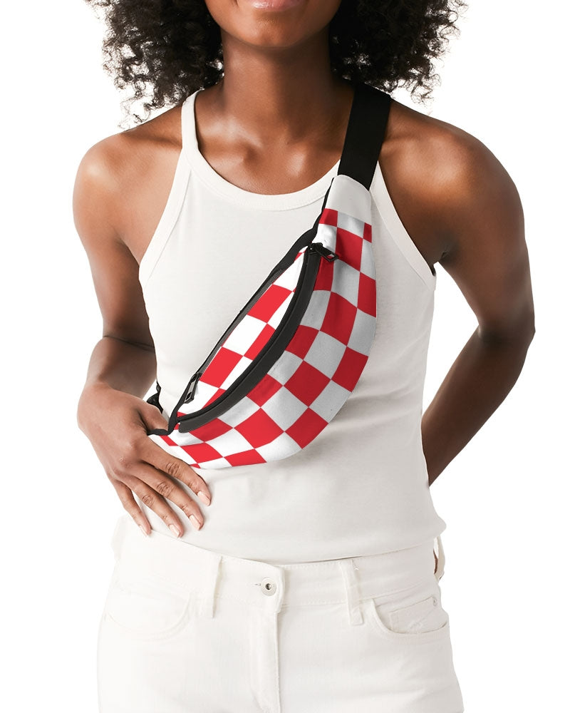 checkered Crossbody Sling Bag