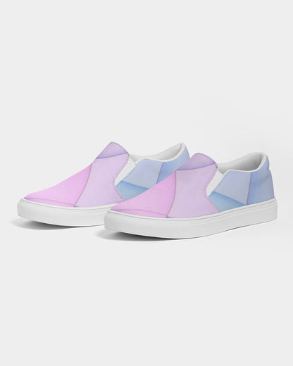 Pastel diamonds Women's Slip-On Canvas Shoe