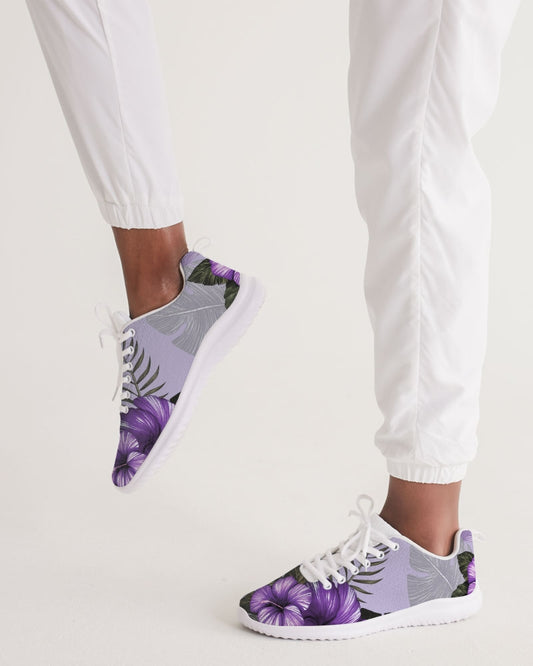 Purple Flower Women's Athletic Shoe