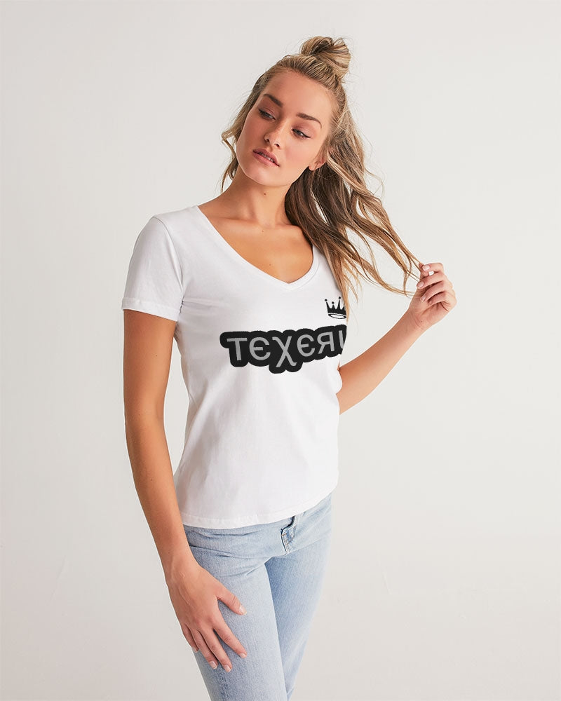 Royal. Women's V-Neck Tee