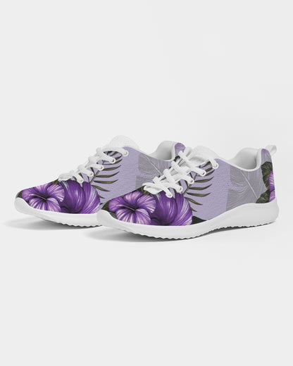 Purple Flower Women's Athletic Shoe