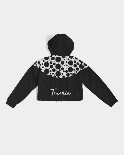 Dots Women's Cropped Windbreaker