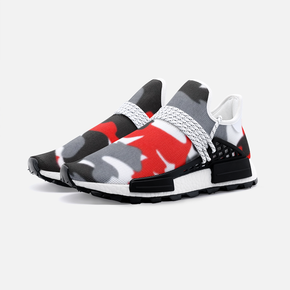 Red Camo Unisex Lightweight Sneakers