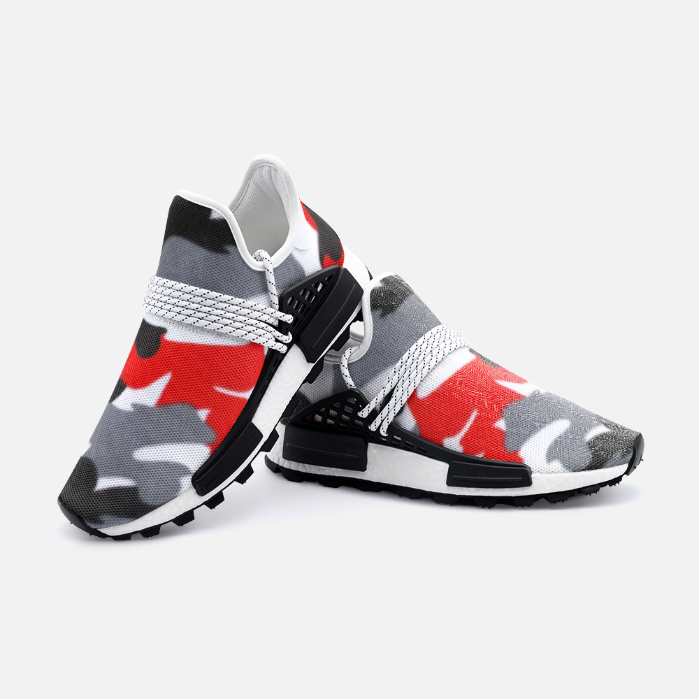 Red Camo Unisex Lightweight Sneakers