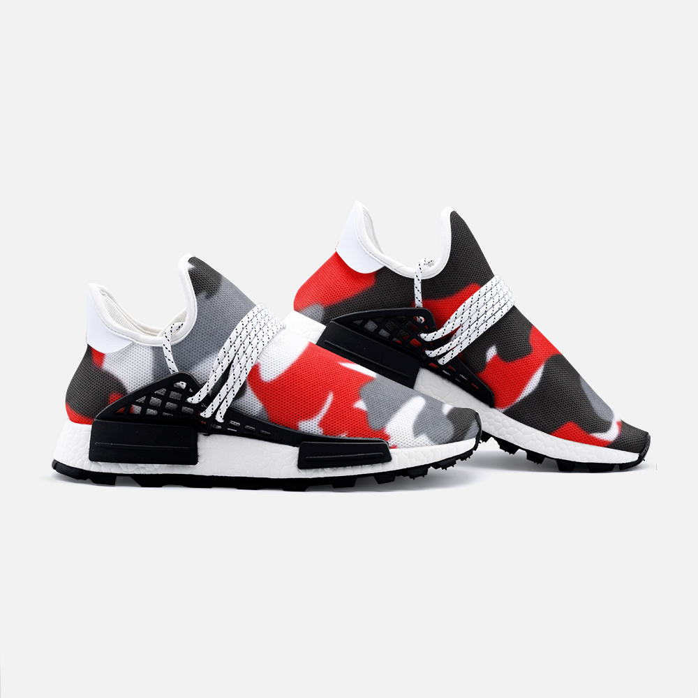 Red Camo Unisex Lightweight Sneakers