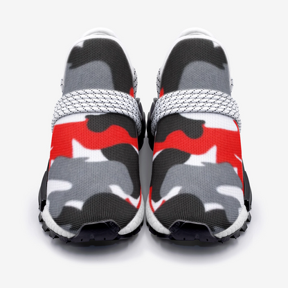 Red Camo Unisex Lightweight Sneakers