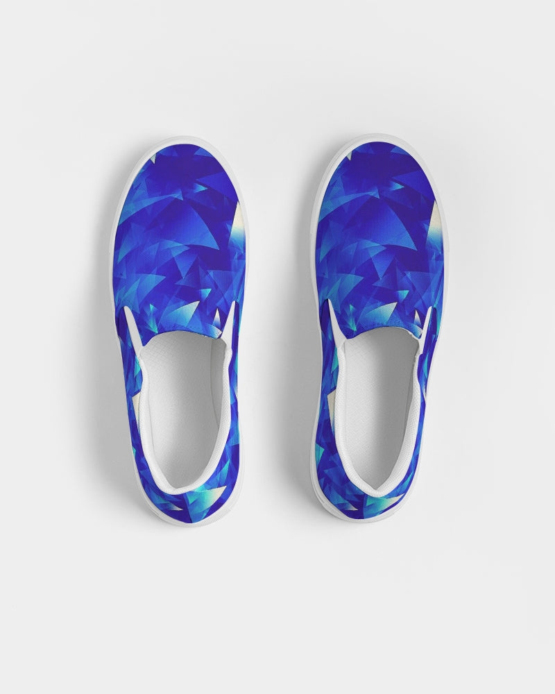 Crystal Blue Men's Slip-On Canvas Shoe